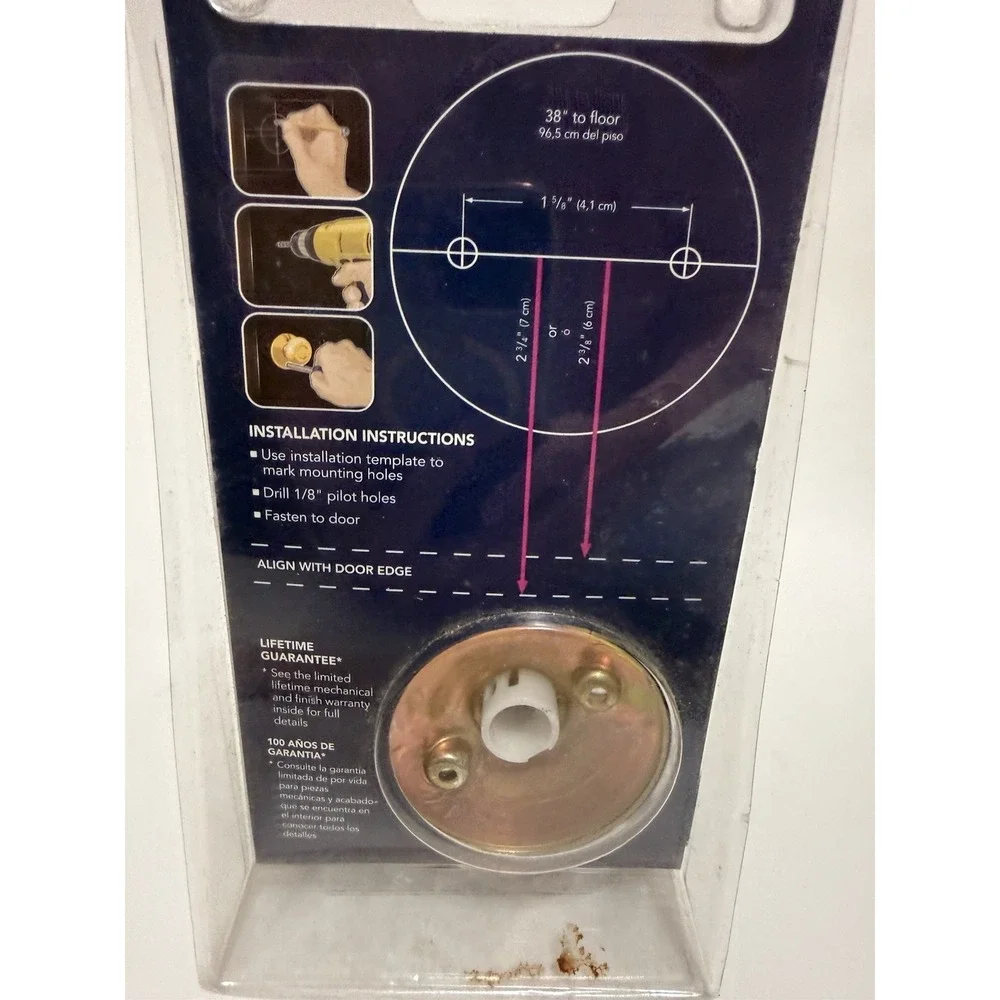 Schlage Accent Satin Nickel Right Handed Door‎ Dummy Decorative Trim